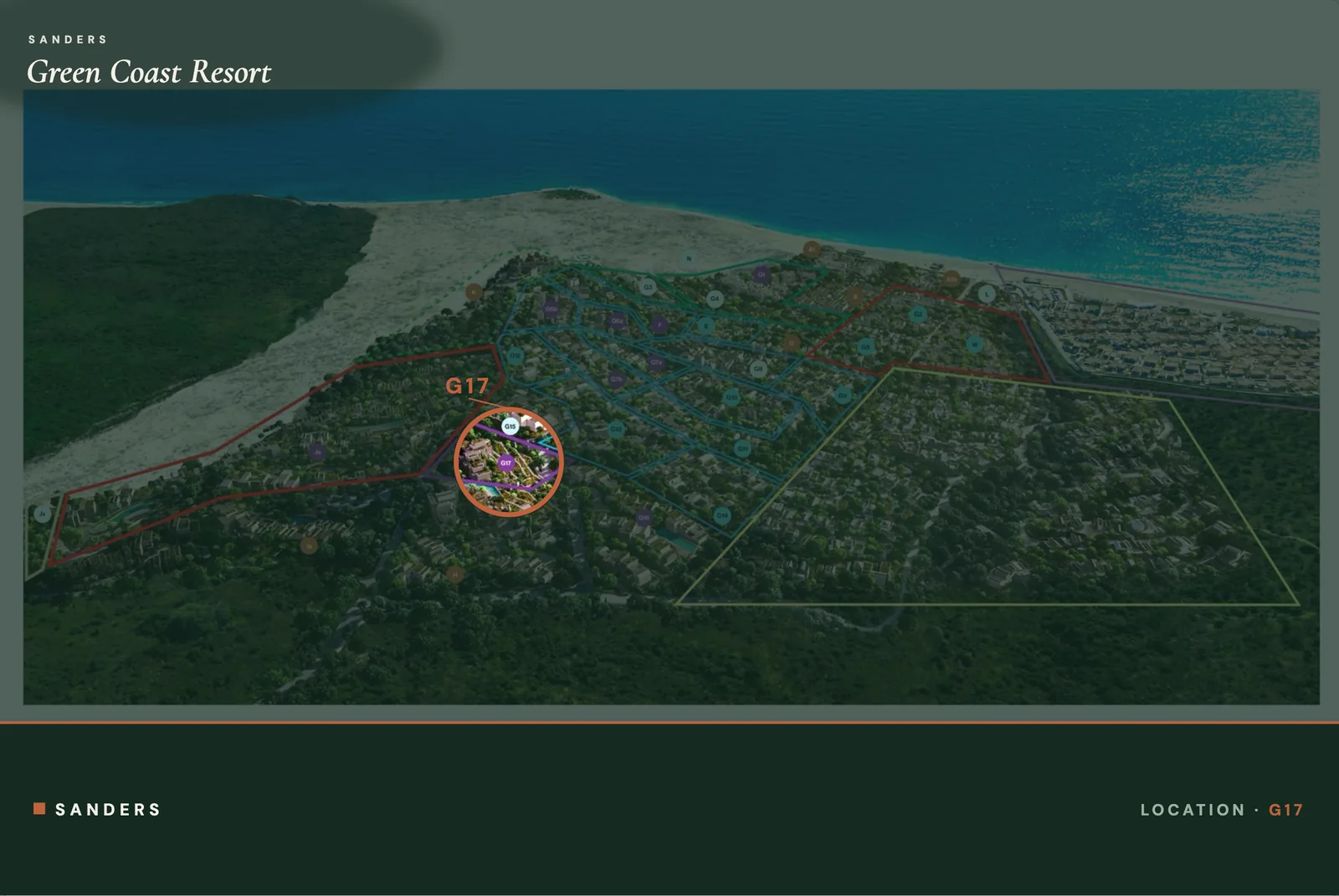 Adèle — location within Green Coast Resort, G17