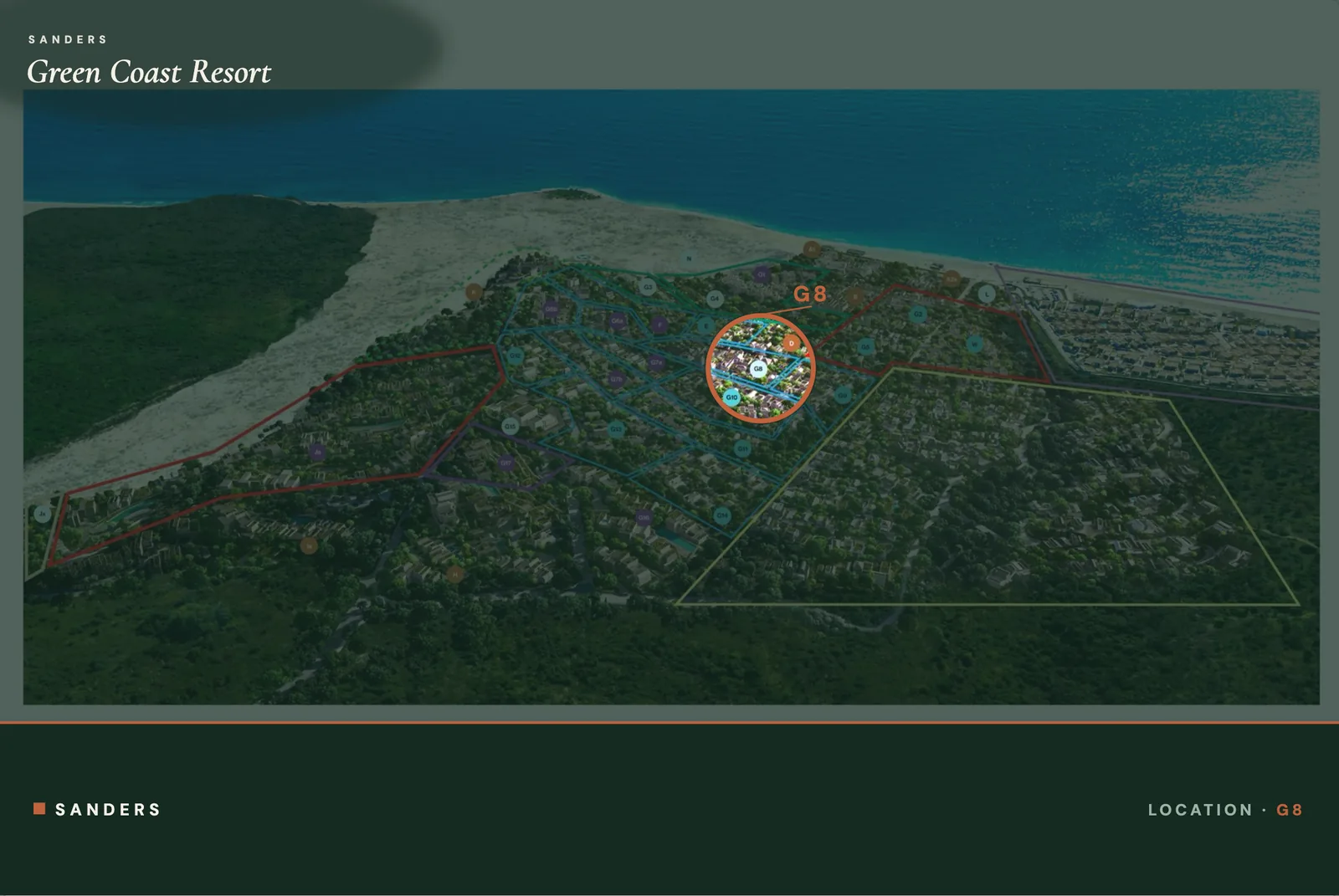 Fleur — location within Green Coast Resort, Zona G8