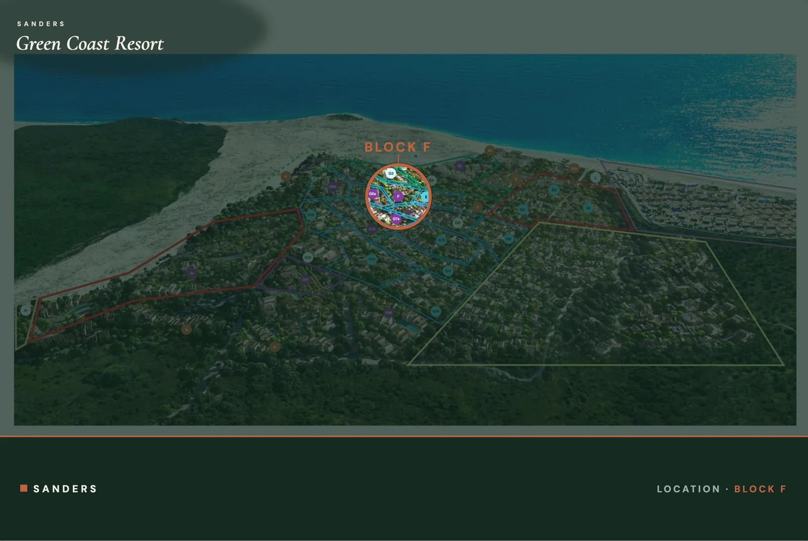 Célestine — location within Green Coast Resort, Plot F