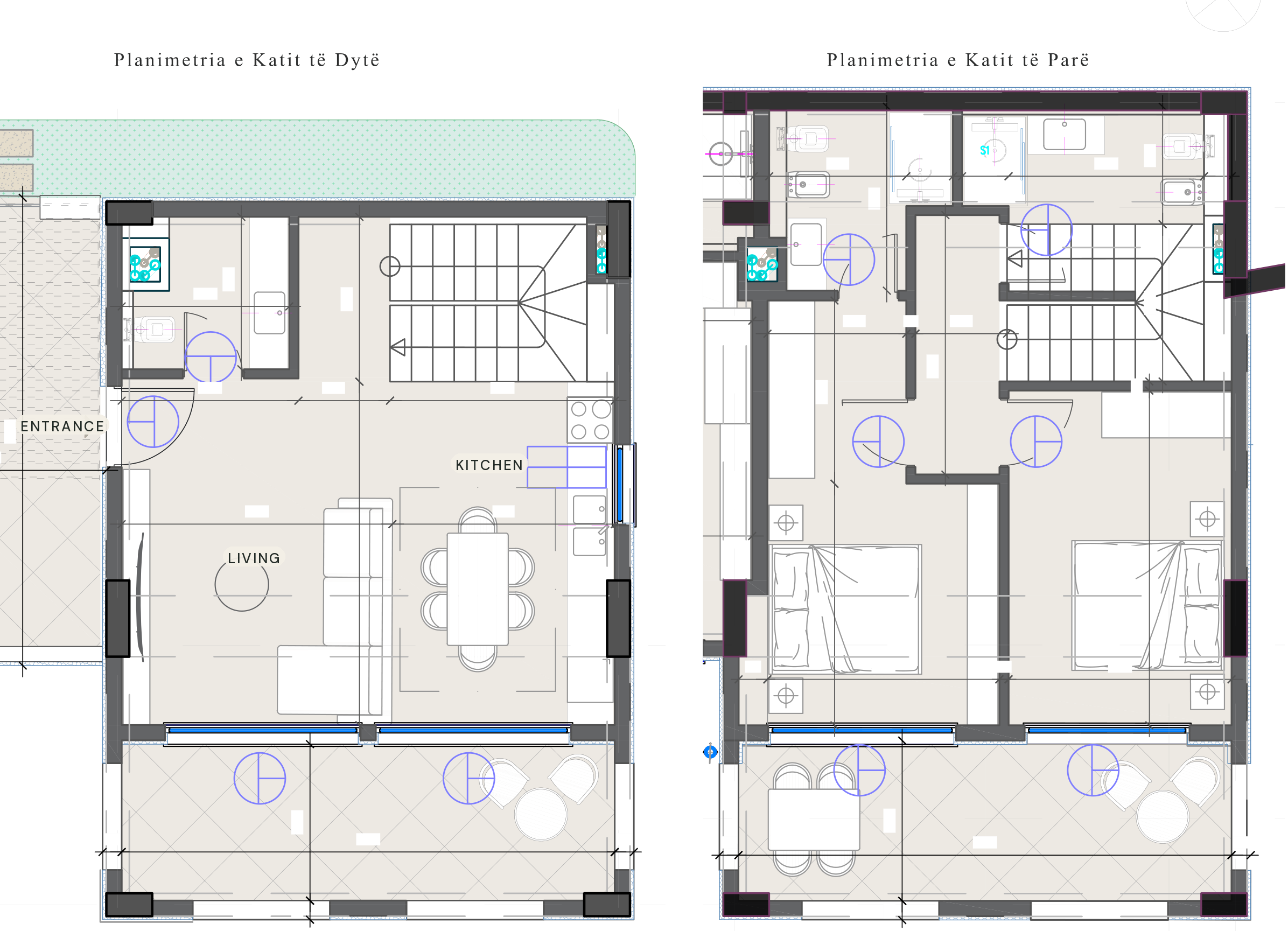 Adrienne — floor plan, Manastiri Bay