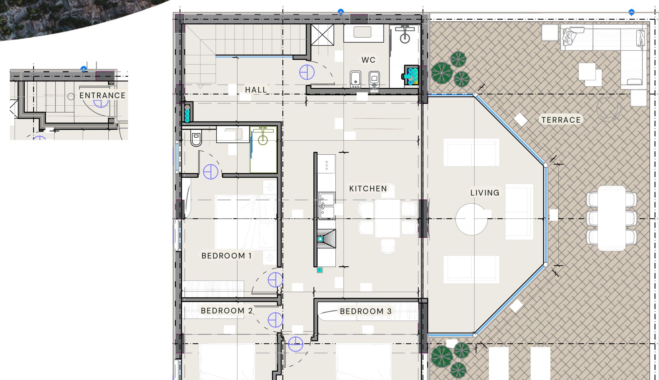 Angélique — floor plan, Manastiri Bay