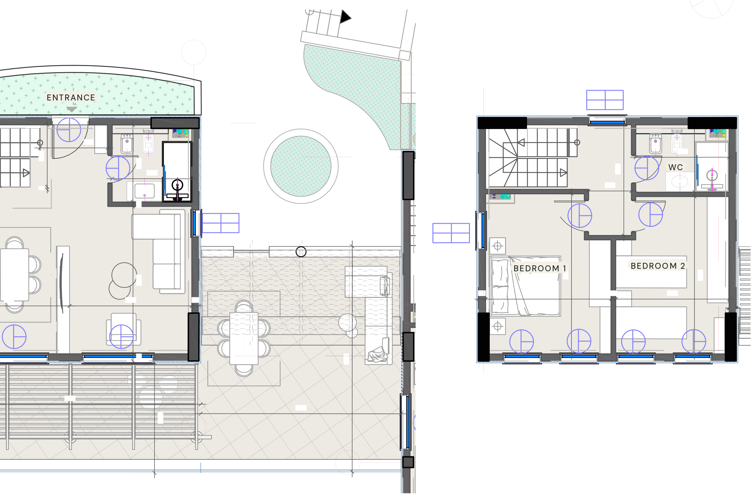 Bénédicte — floor plan, Manastiri Bay