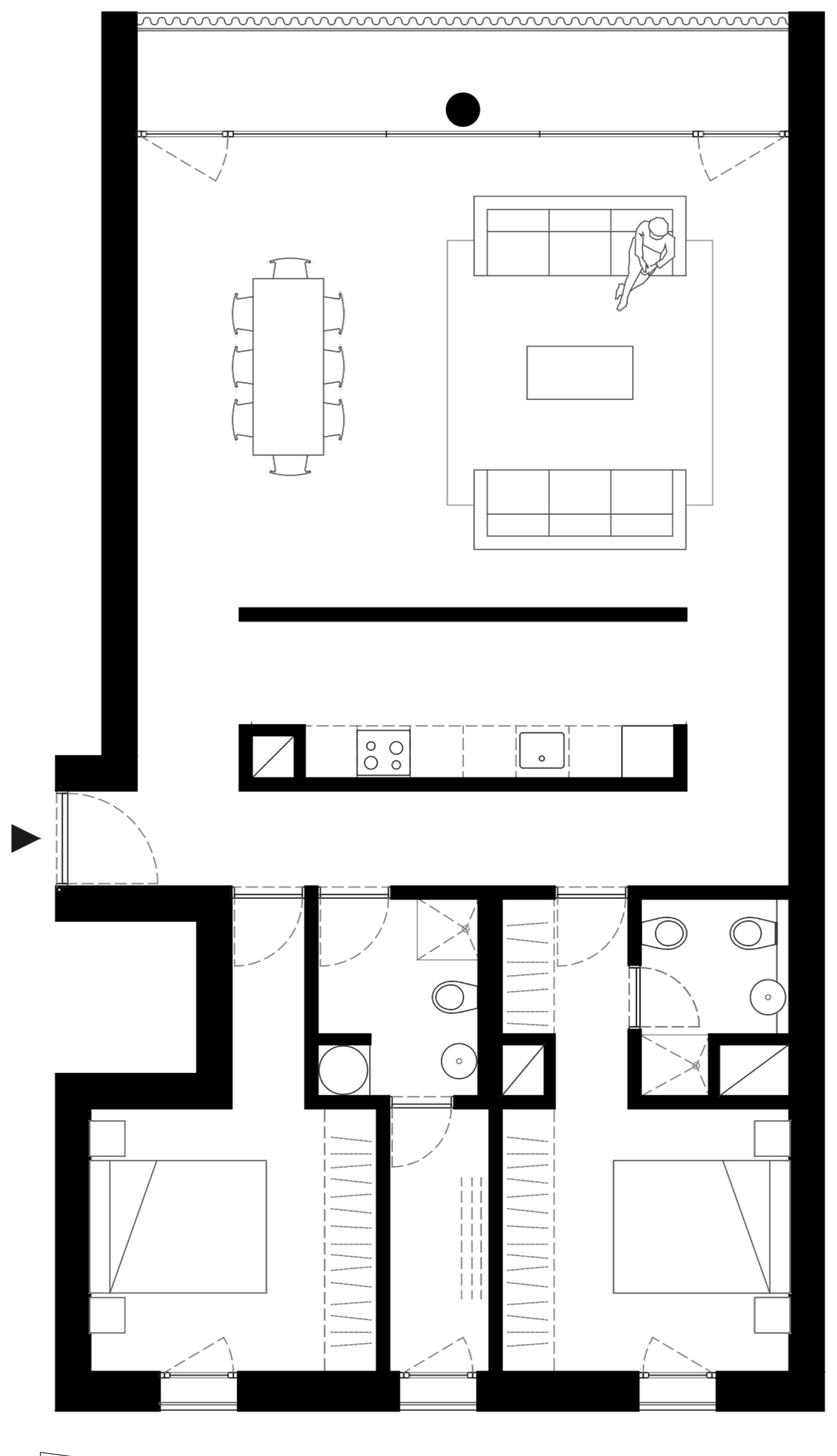 Maëlys — floor plan, by Long Hill Residence