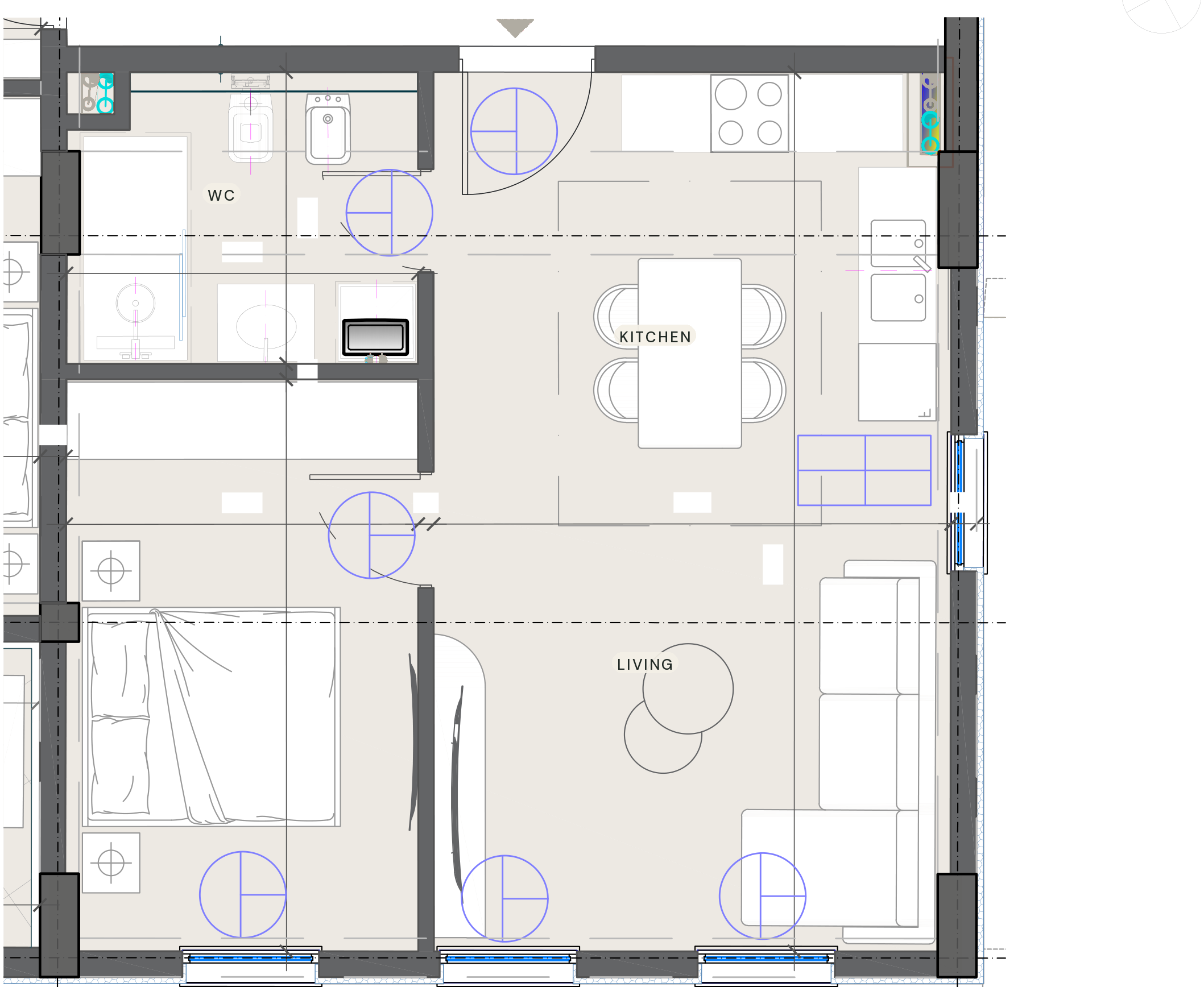 Marceline — floor plan, Manastiri Bay