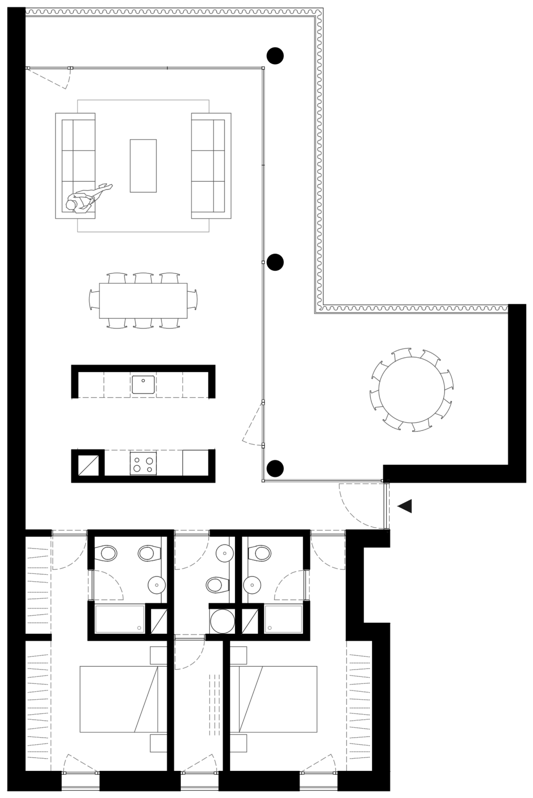 Oriane — floor plan, by Long Hill Residence