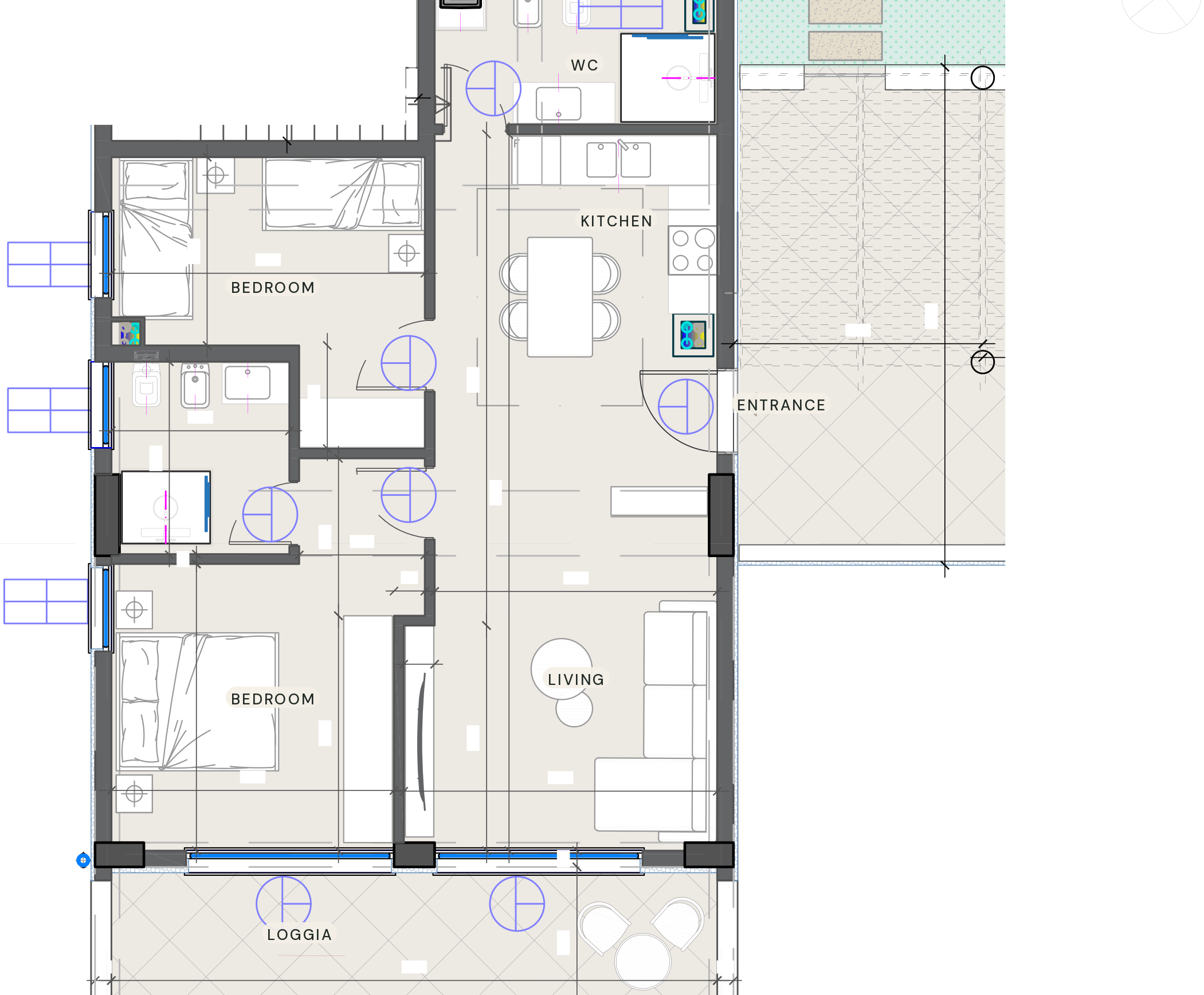 Valentine — floor plan, Manastiri Bay